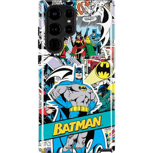 DC Comics Batman Vintage Pose Collage Art Galaxy S25 Ultra Impact Case
